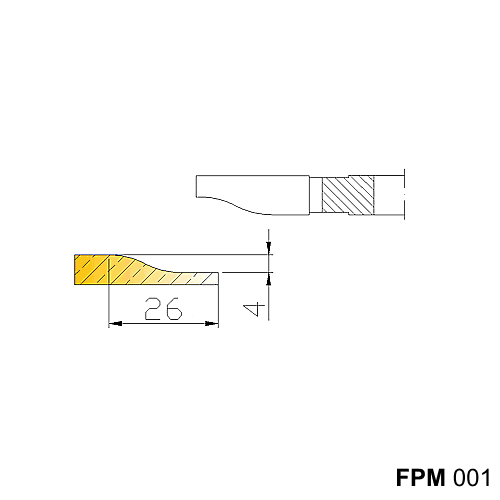 Frez do płycin do drzwiczek meblowych